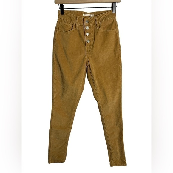 LEVI’S 721 Cordury High Rise Button Front Skinny Pants - Picture 2 of 4